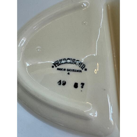 VTG Franciscan Apple Divided Oval Serving Vegetable Bowl Dish USA - Picture 6 of 6